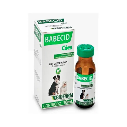 Babecid Cães Injetável 10ml Antiprotozoário de largo espectro + Antipirético – BIOFARM