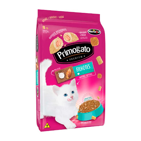 Ração Seca Primogato 10,1kg Premium Frango e Leite para Gatos Filhotes